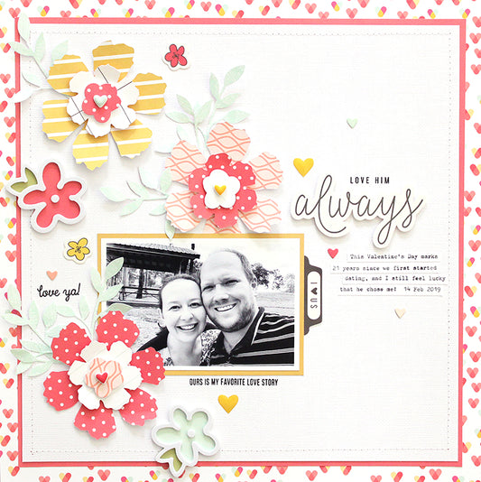 'Love Him Always' Layout using the Lindsey Kit | Mandy Melville