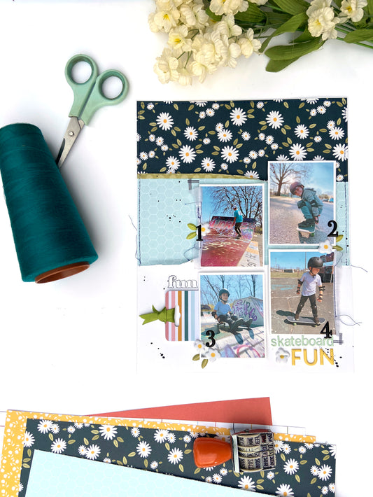 "Skateboard Fun" Layout | Lydia Cost