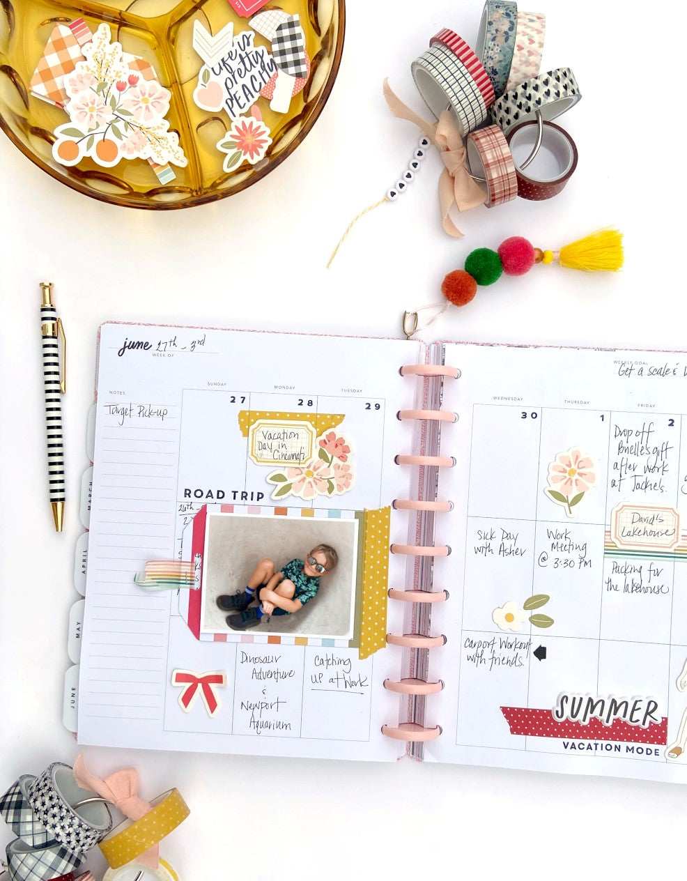 Using Washi Tape in Your Planner | Lydia Cost