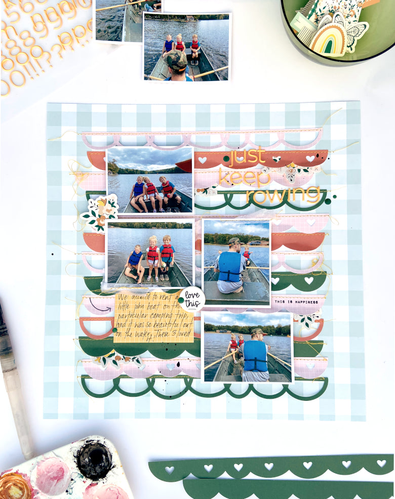 "Just Keep Rowing" Layout │ Lydia Cost
