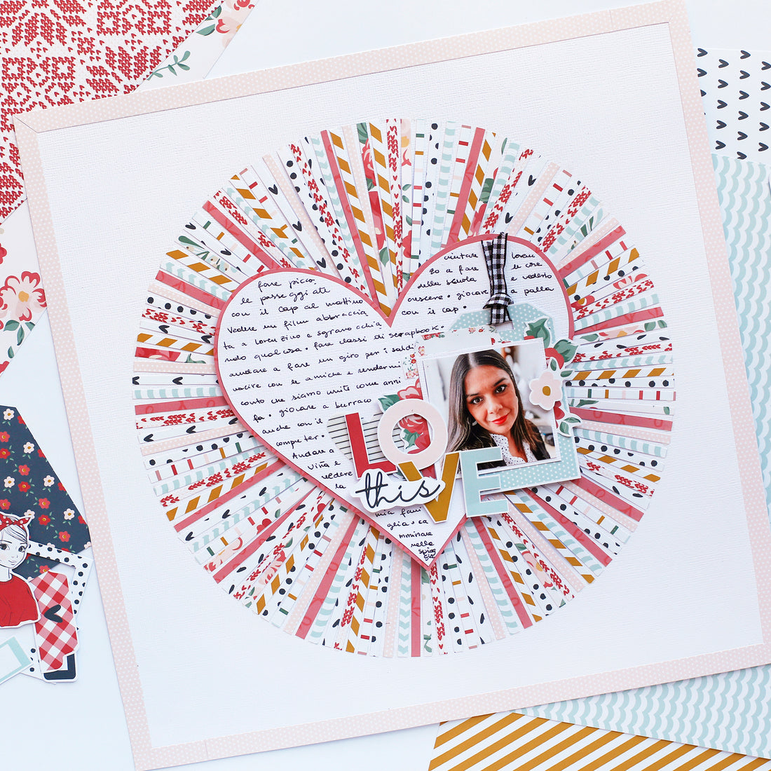 String Art inspired Layout | Eva Pizarro