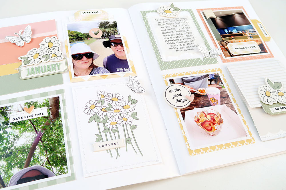 My Memories Notebook Spread with the Abigail Kit | Sheree Forcier ...