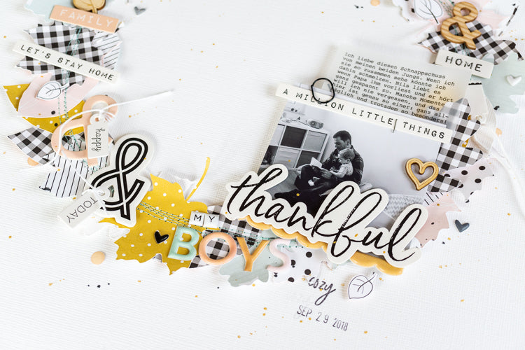 My Boys Layout with the Amber Collection | Ulrike Dold