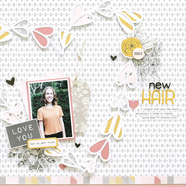'New Hair' Layout with Jill Kit | Mandy Melville