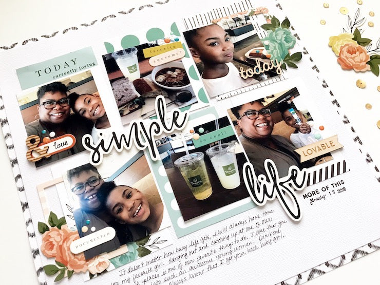 Simple Life Layout Using the Henley Kit | Victoria Calvin
