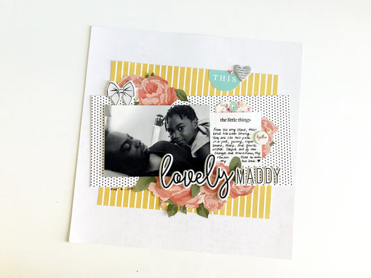 Lovely Maddy Scrapbook Layout | Victoria Calvin