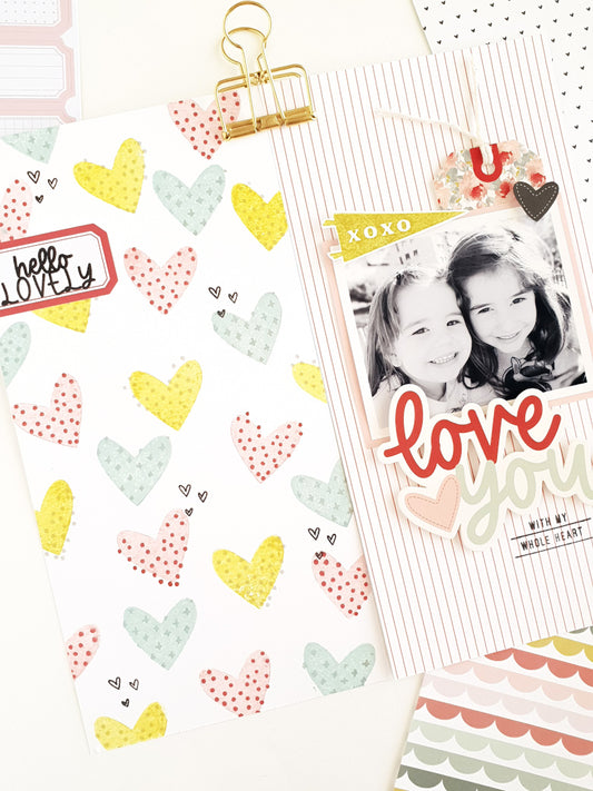 "Love You" Traveler's Notebook Spread | Anna Blades