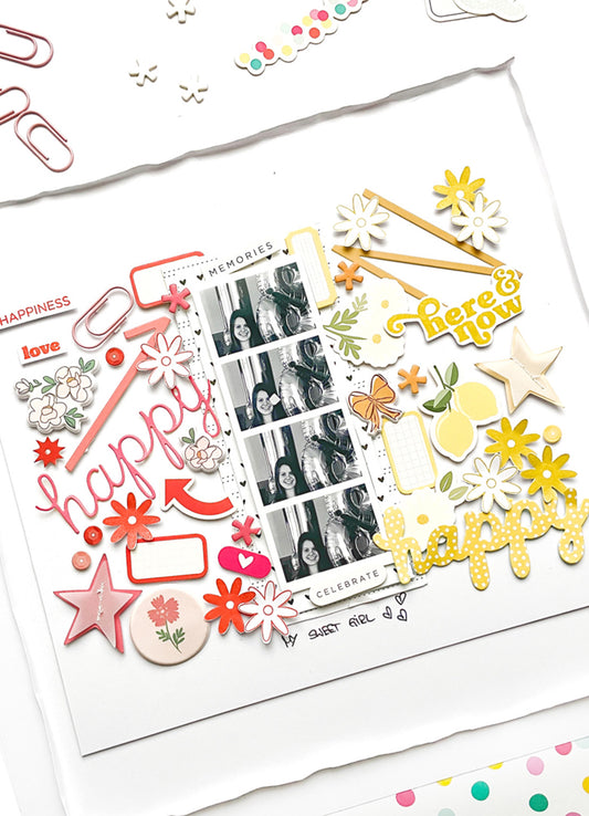 "Happy Memories" Layout | Kerstin Scheidler