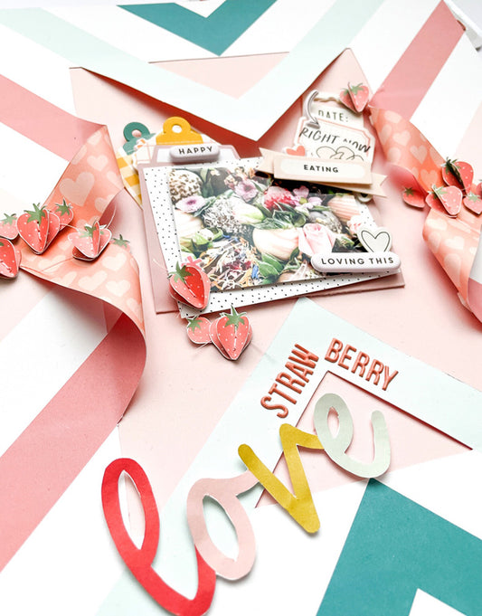 "Strawberry Love" Layout I Kerstin Scheidler