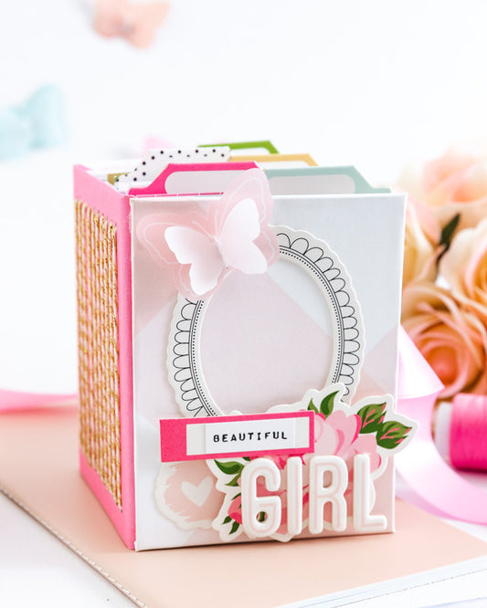 "Beautiful Girl" Mini Album with Journaling Cards | Celes Gonzalo