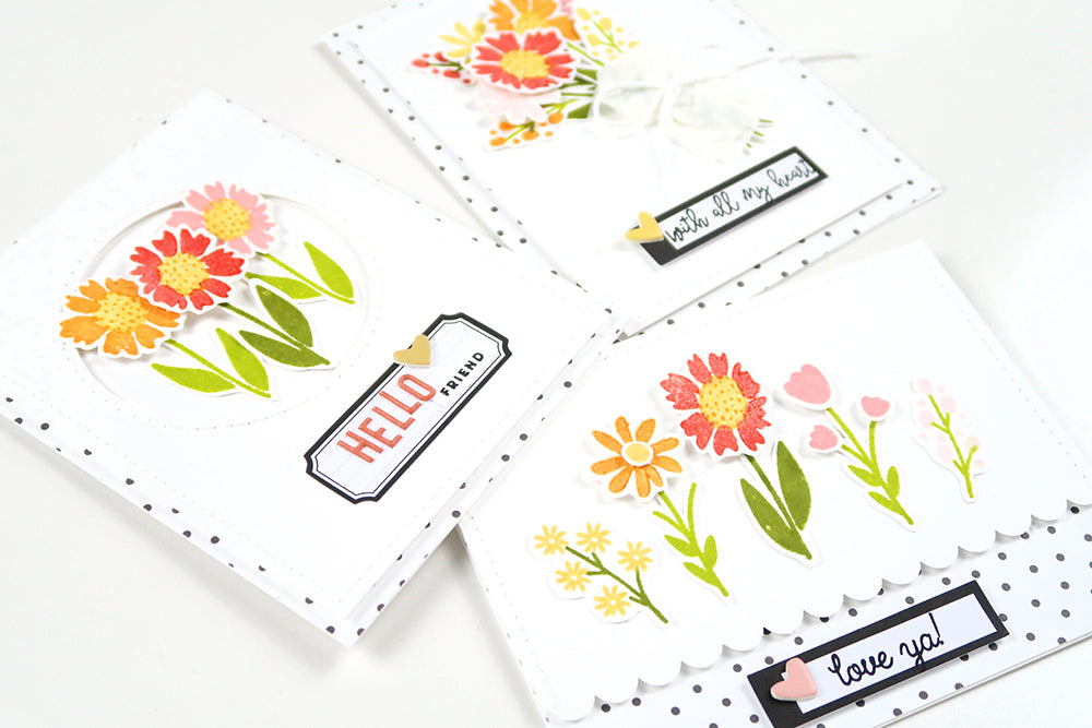 Stamped Floral Cards | Sheree Forcier