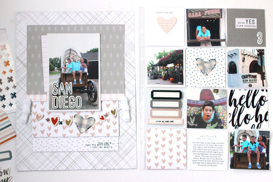 San Diego Layout + Pocket Page | Nancy Damiano