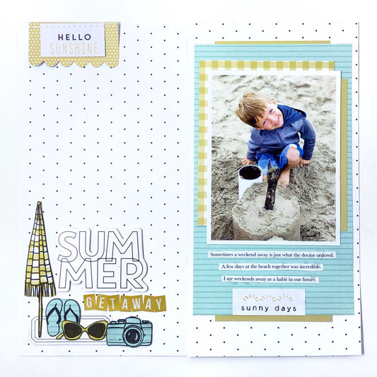 Summer Getaway Layout | Lynne Ashcraft