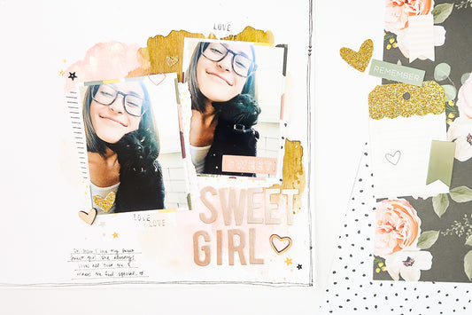 Sweet Sweet Girl Layout | Suzanna Stein