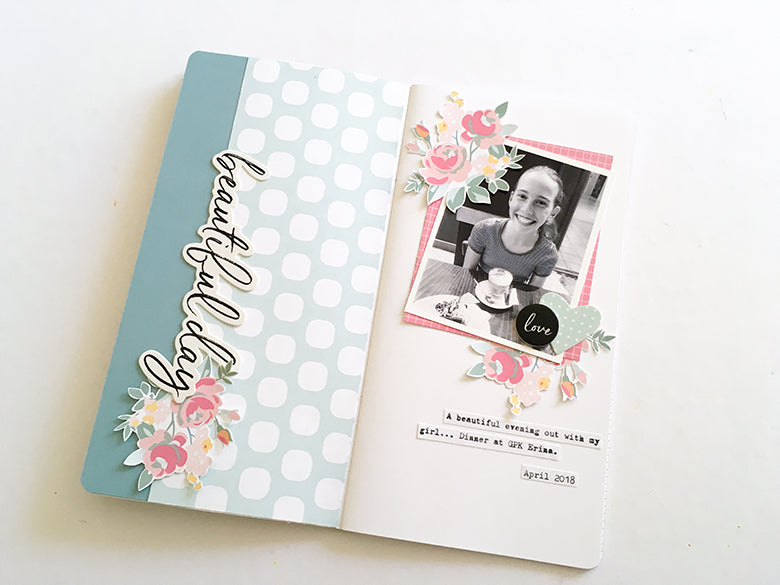 ‘Beautiful Day TN Layout using the Brie Kit | Mandy Melville