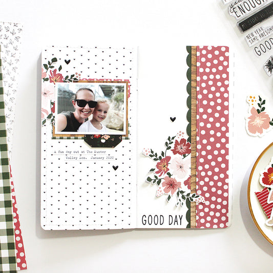 'Good Day' Traveler's Notebook Layout | Mandy Melville