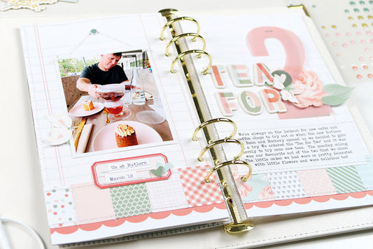 "Tea for 2" Traveler's Notebook Spread | Sheree Forcier