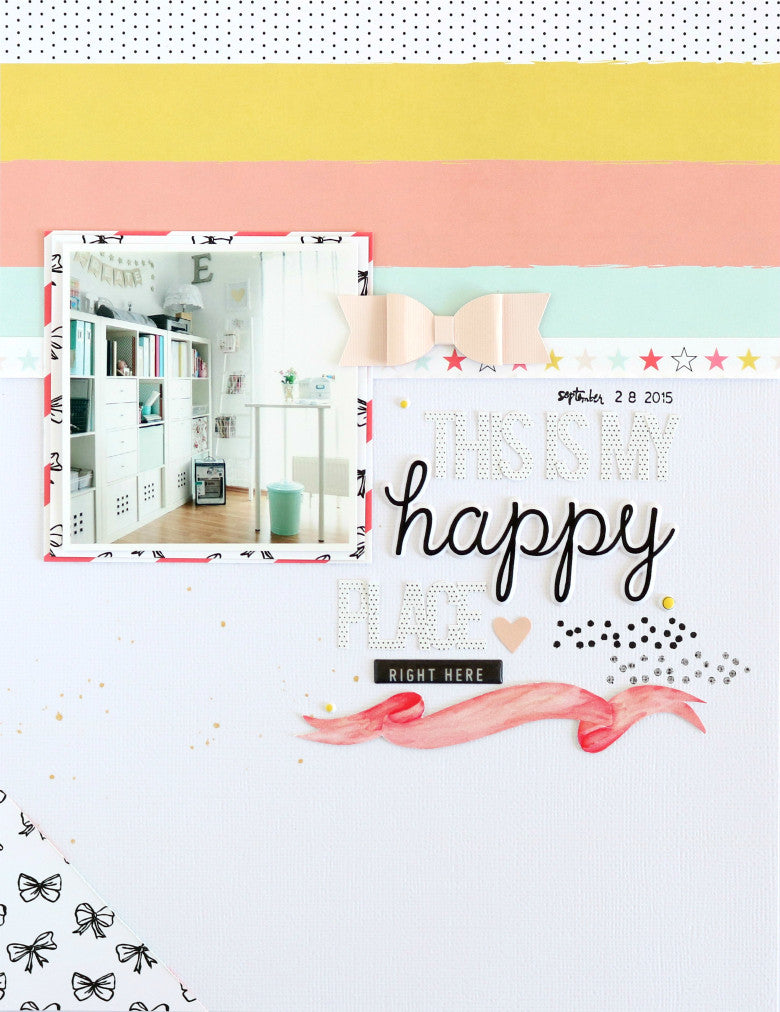 "This is my happy place" layout | Evelyn Wolff