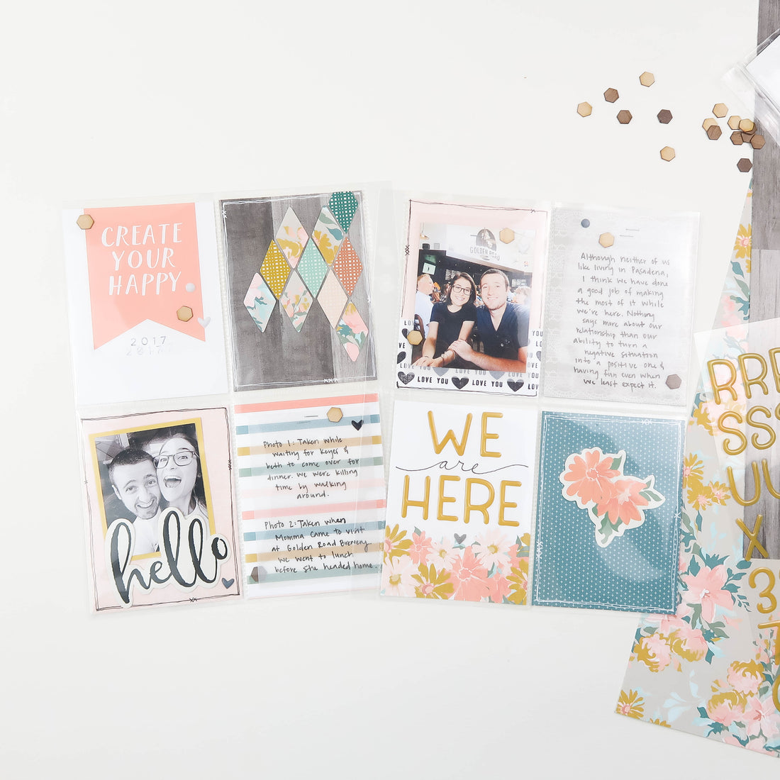 We are Here Pocket Page Layout | Suzanna Stein