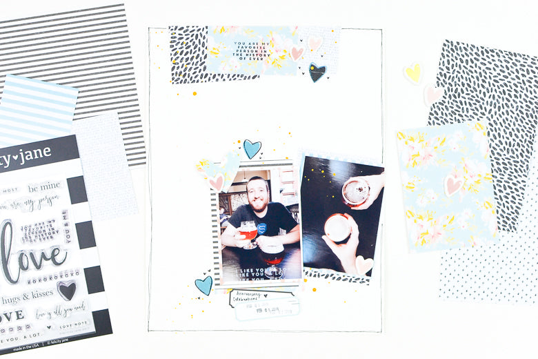 You are My Favorite Person Scrapbook Layout | Suzanna Stein