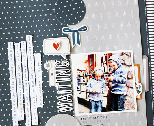 "Waiting" Masculine Layout | Kim Jeffress