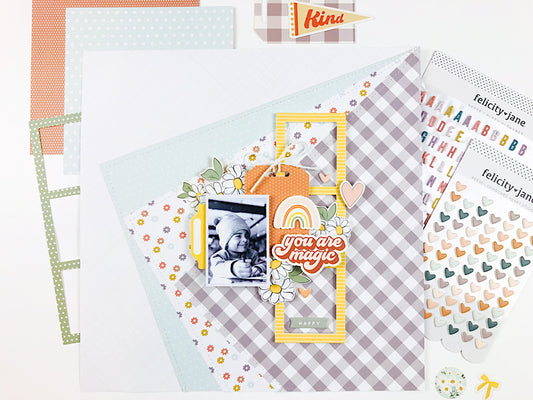 "You Are Magic" Scrapbook Layout | Karlla Dauer