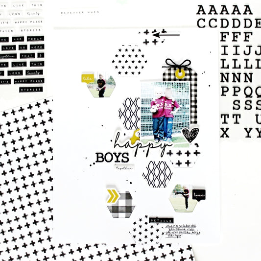 Happy Boys Layout | Jana Bennett