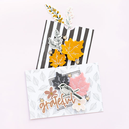 Elegant Fall Card Pockets | Sandra Dietrich