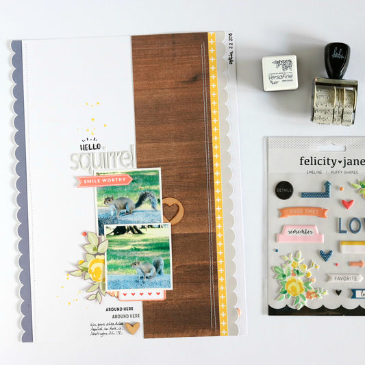 Hello Squirrel Layout | Evelyn Wolff
