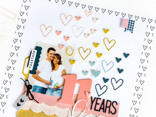 "11 Years" Anniversary Layout | Ulrike Dold