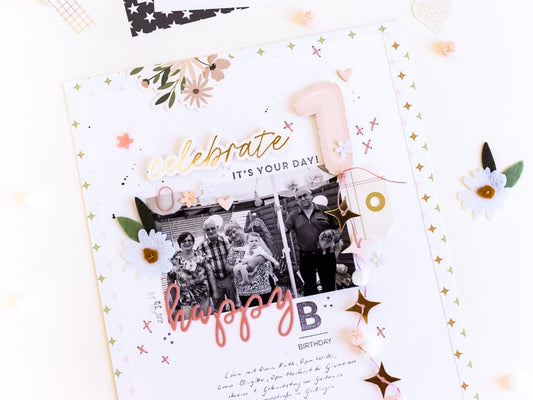 "Happy Birthday" Layout with Kolly | Ulrike Dold