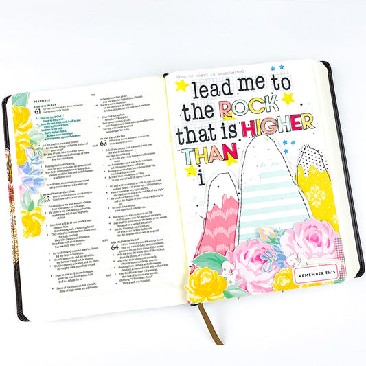Bible Journaling | Lead Me To The Rock | Lindsey Lanning