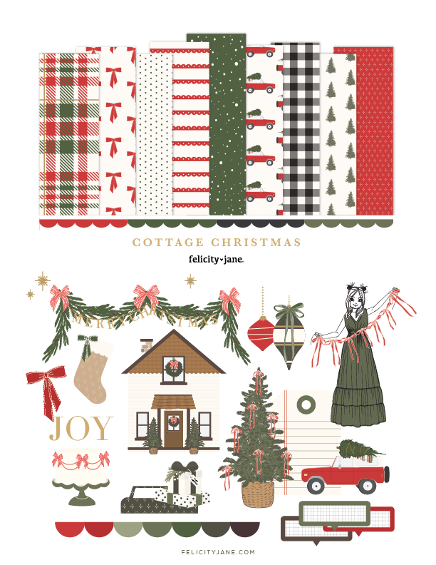 Mini Digital Collection | Cottage Christmas