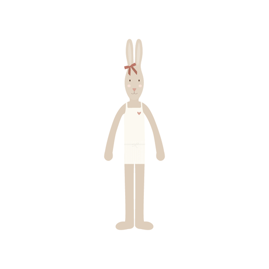 Bow Bunny in pjs | Printable