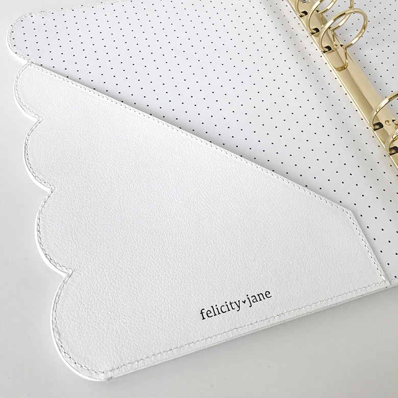 nearly perfect - Note to Self Binder | White Scallop