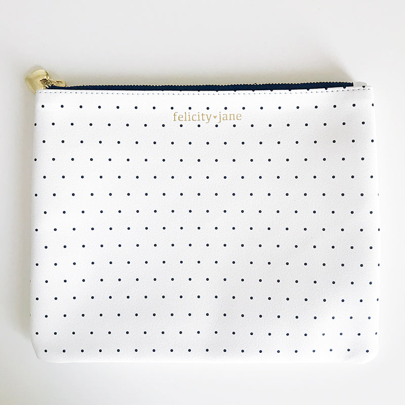 Zipper Pouch - Polkadot