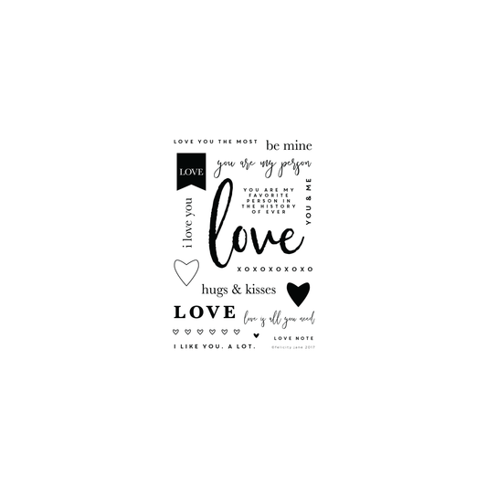 Digital Stamps | Love Note